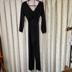 Black Long Sleeve Jumpsuit